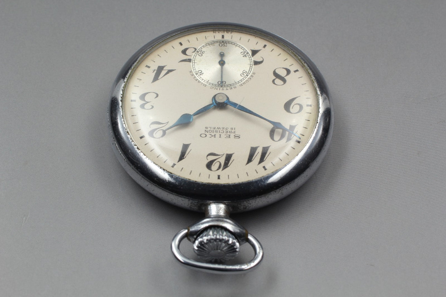 SEIKO Second Hands | Vtg.1961[Exc+5] SEIKO PRECISION Small 15J Sec Manual pocket watch From JAPAN La.riberta From Japan