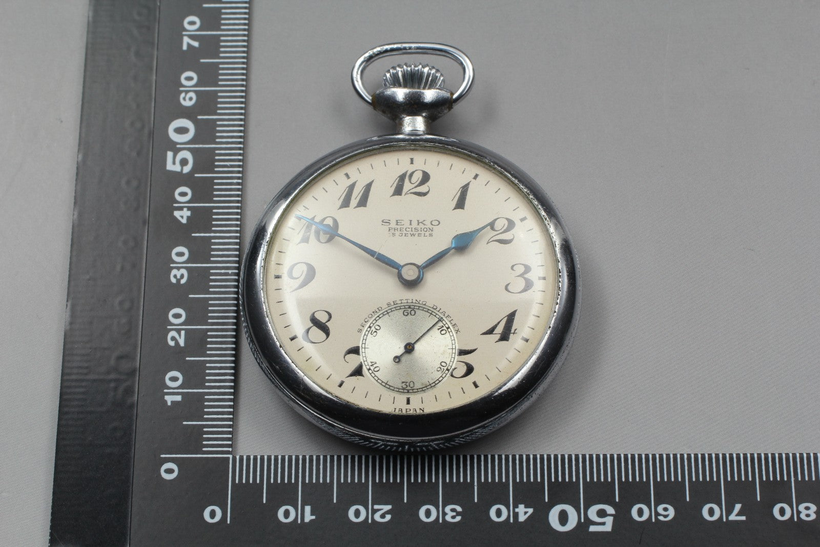 SEIKO Second Hands | Vtg.1961[Exc+5] SEIKO PRECISION Small 15J Sec Manual pocket watch From JAPAN La.riberta From Japan