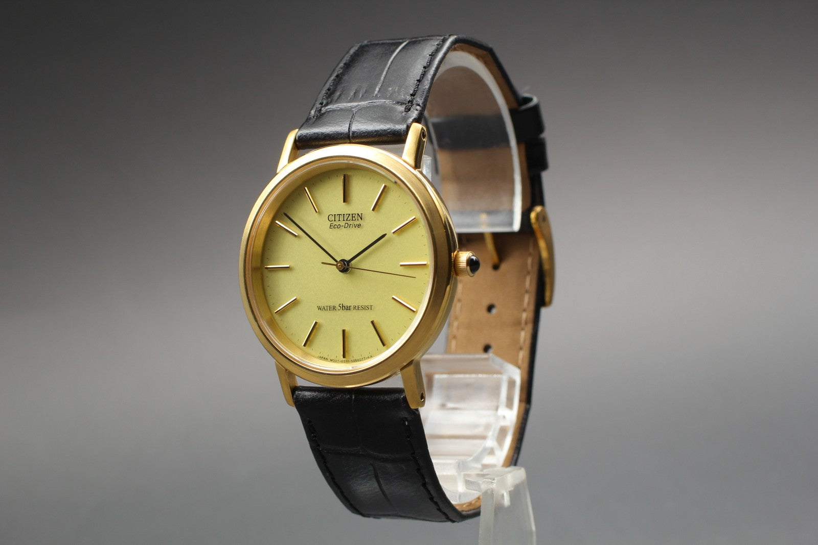 Second Hands | Vtg.1986 [Near MINT] CITIZEN E031-S033161 Gold Round Quartz Men's Watch JAPAN La.riberta From Japan