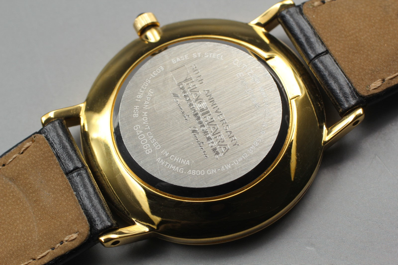 Second Hands | Vtg.1986 [Near MINT] CITIZEN E031-S033161 Gold Round Quartz Men's Watch JAPAN La.riberta From Japan