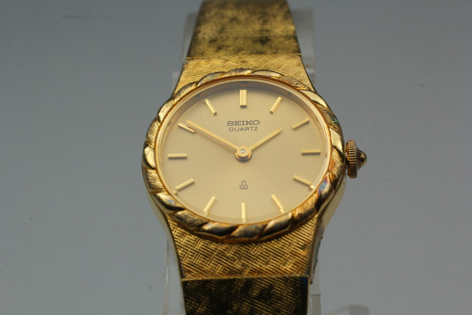 SEIKO Second Hands | Vtg.1989 [N MINT] Seiko 1400-0110 18.5mm Gold Bracelet Quartz Ladies Watch JAPAN La.riberta From Japan