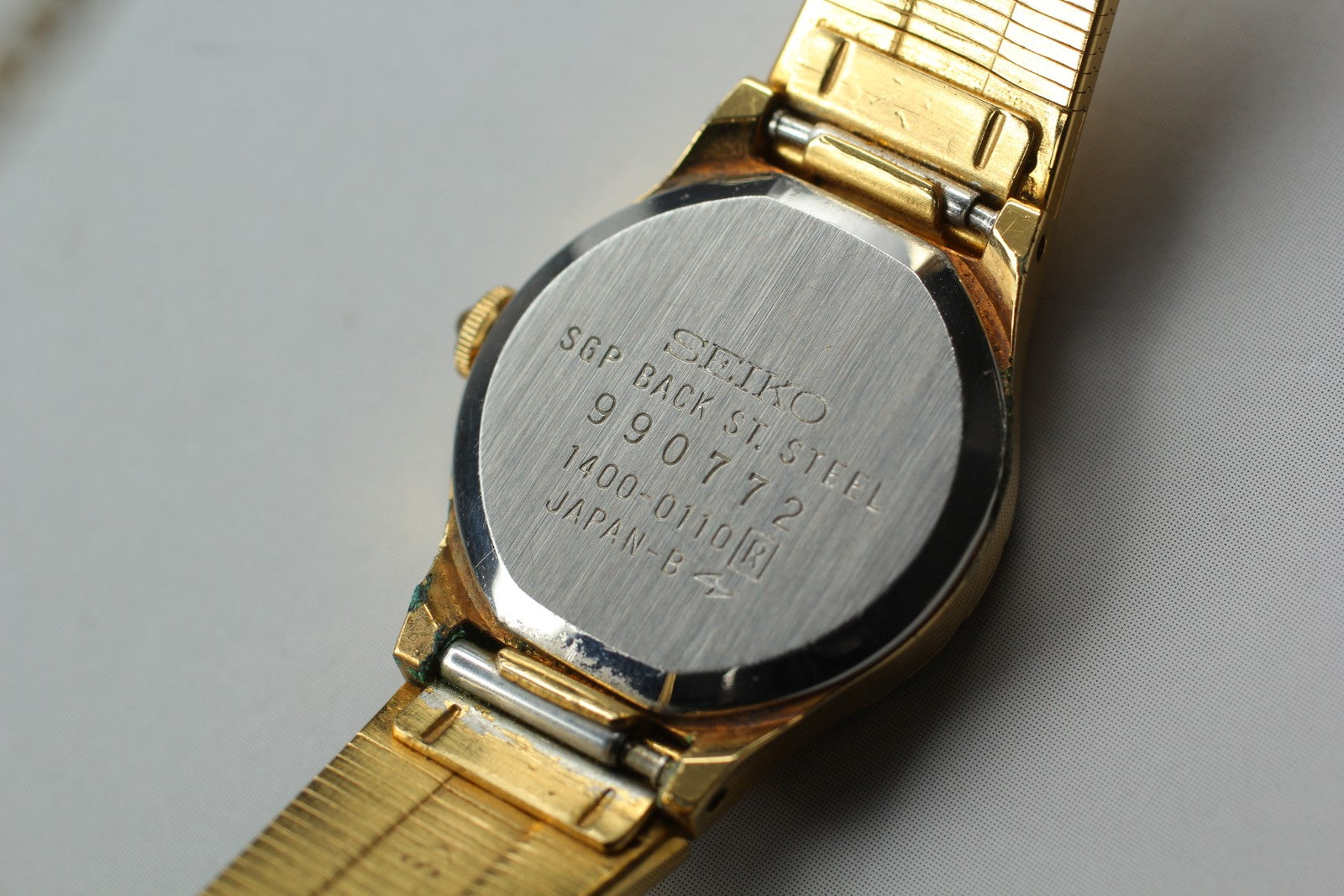 SEIKO Second Hands | Vtg.1989 [N MINT] Seiko 1400-0110 18.5mm Gold Bracelet Quartz Ladies Watch JAPAN La.riberta From Japan