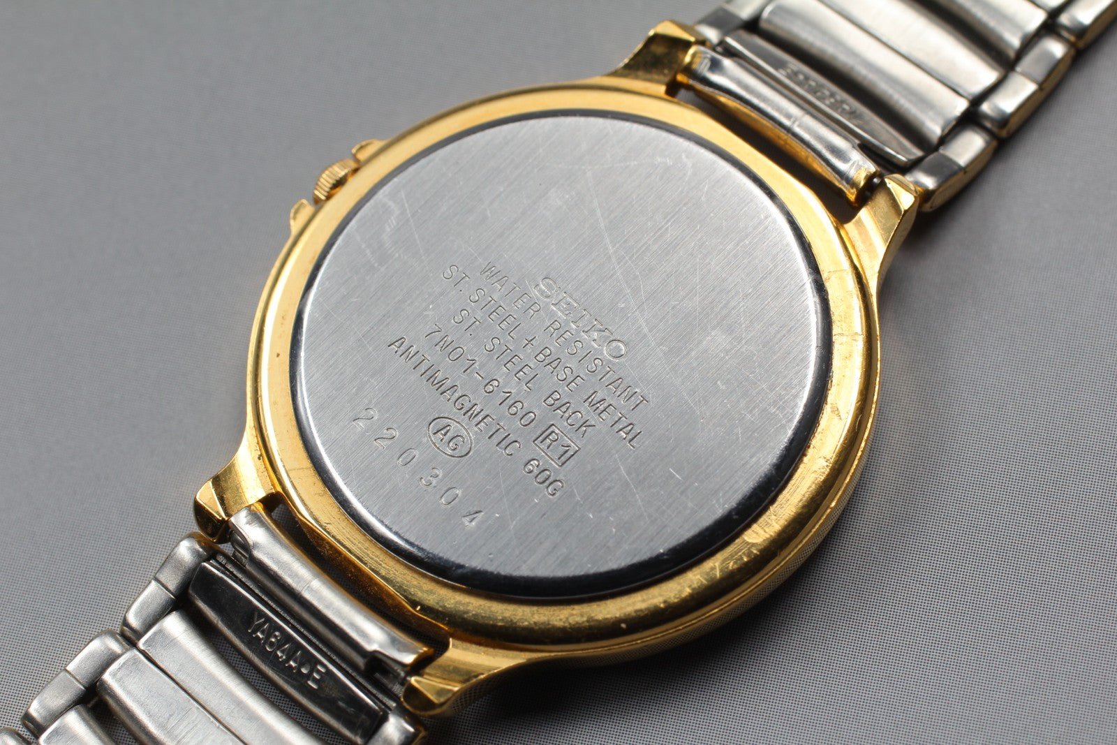 SEIKO Second Hands | Vtg.1992 [N MINT] SEIKO Lucent 7N01-6160 30mm Two Tone Quartz Men's Watch JAPAN La.riberta From Japan