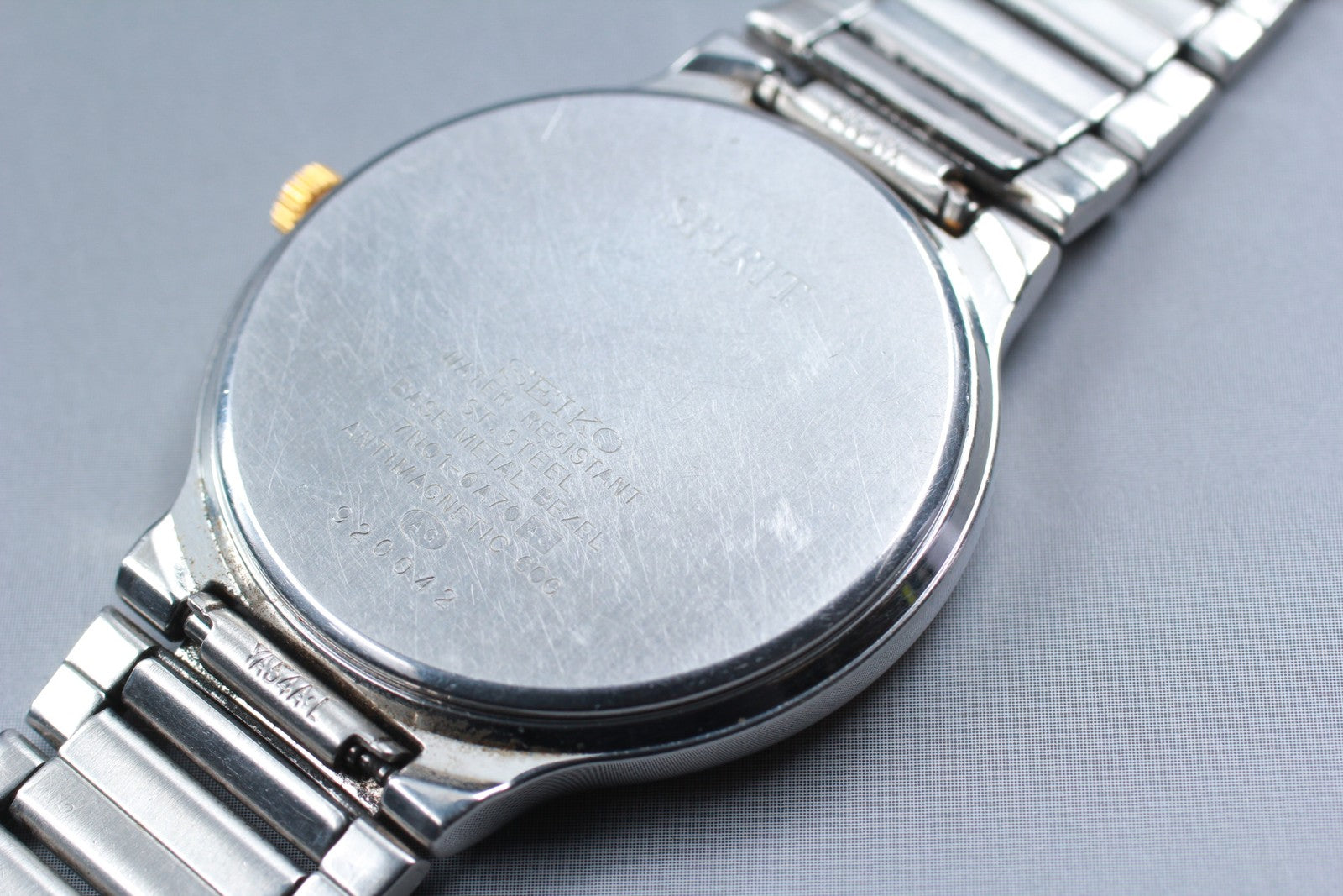 SEIKO Second Hands | Vtg.1989 [N MINT] Seiko Spirit 7N01-6A70 34mm Bracelet Quartz Men's Watch JAPAN La.riberta From Japan