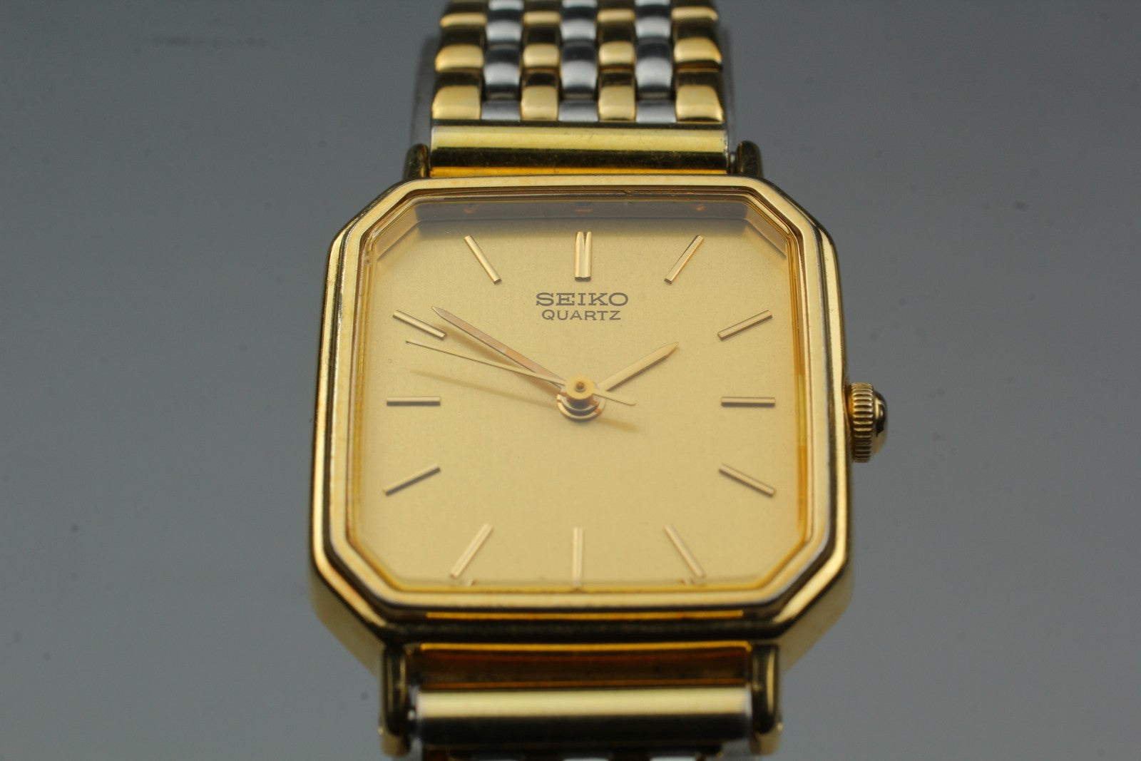 SEIKO Second Hands | Vtg.1987 [N MINT] SEIKO 7321-5410 Gold 20mm Bracelet Quartz Men's Watch JAPAN La.riberta From Japan