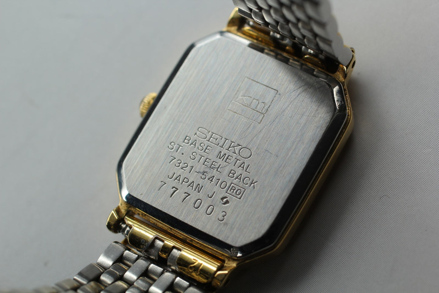 SEIKO Second Hands | Vtg.1987 [N MINT] SEIKO 7321-5410 Gold 20mm Bracelet Quartz Men's Watch JAPAN La.riberta From Japan