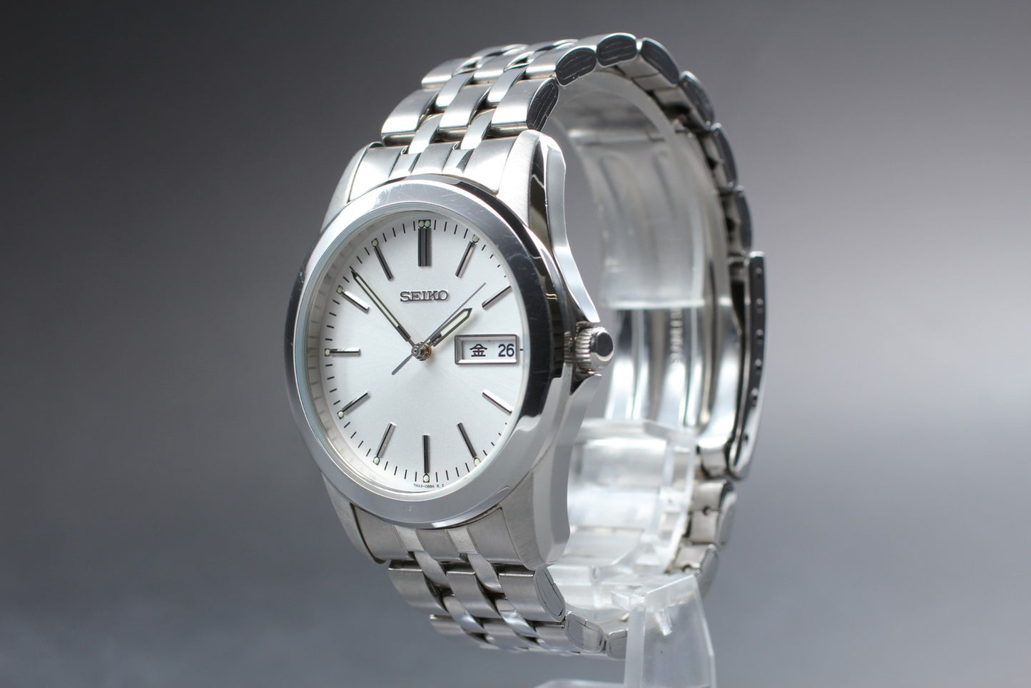 SEIKO Second Hands | Vtg.1982 [N MINT / New Batt] SEIKO 7N43-0AM0 Day/Date Quartz Men's Watch JAPAN La.riberta From Japan