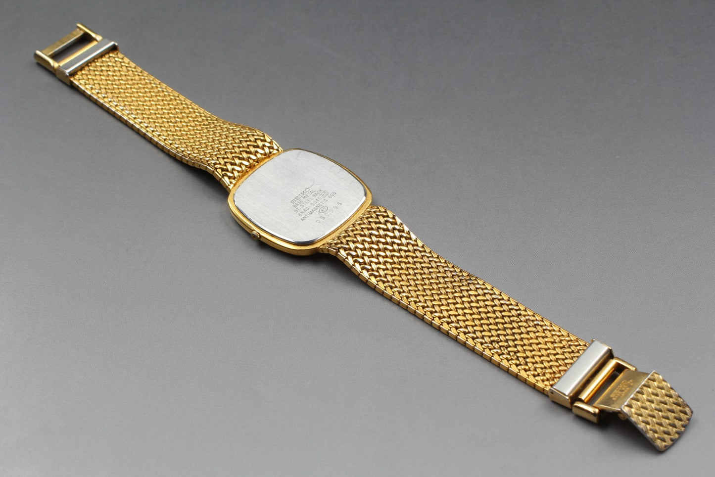 Vin.1990 [Exc+5] SEIKO DOLCE 8N40-5040 Bracelet Gold Quartz Men’s Watch JAPAN