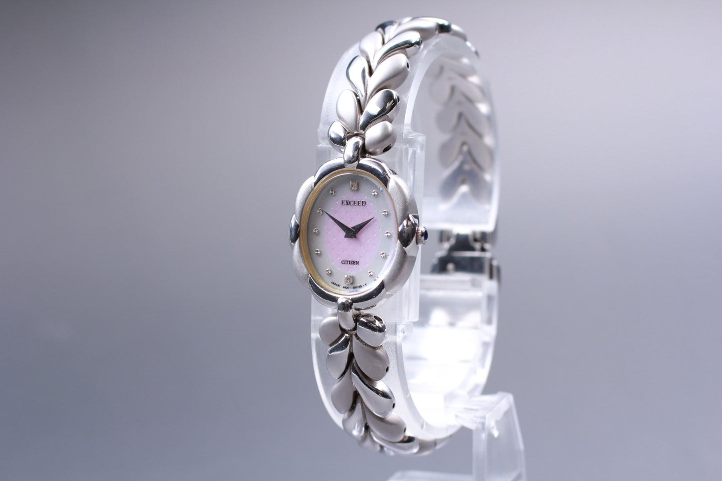 Second Hands | Vin.1990 [N MINT] CITIZEN EXCEED 4420-E42193 SV925 2P Quartz Ladies Watch JAPAN La.riberta From Japan