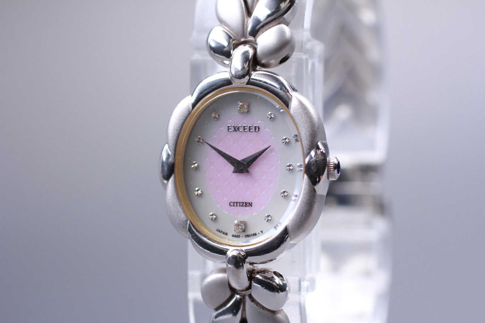 Second Hands | Vin.1990 [N MINT] CITIZEN EXCEED 4420-E42193 SV925 2P Quartz Ladies Watch JAPAN La.riberta From Japan