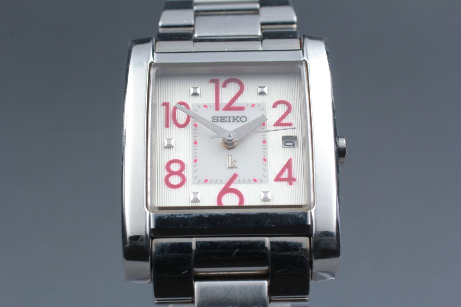 SEIKO Second Hands | Vtg.1998 [N MINT] SEIKO LUKIA 7N82-0DK0 Date 24mm Tank Quartz Ladies Watch JAPAN La.riberta From Japan