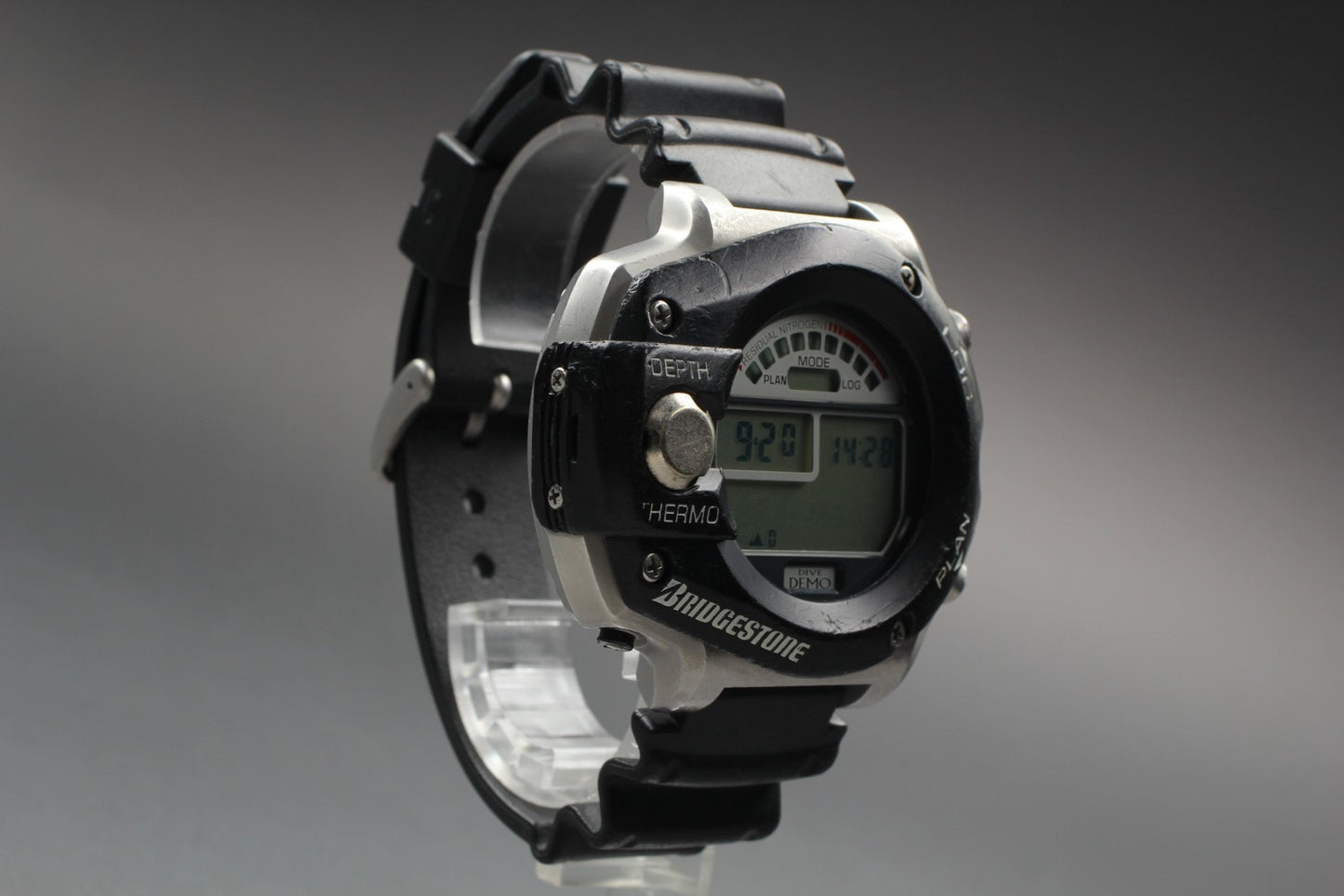 N MINT / BRIDGESTONE DIVE DEMO OPTIMUS Divers Scubapro Bism Men's Watch JAPAN