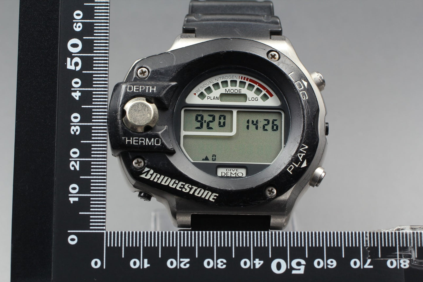 N MINT / BRIDGESTONE DIVE DEMO OPTIMUS Divers Scubapro Bism Men's Watch JAPAN