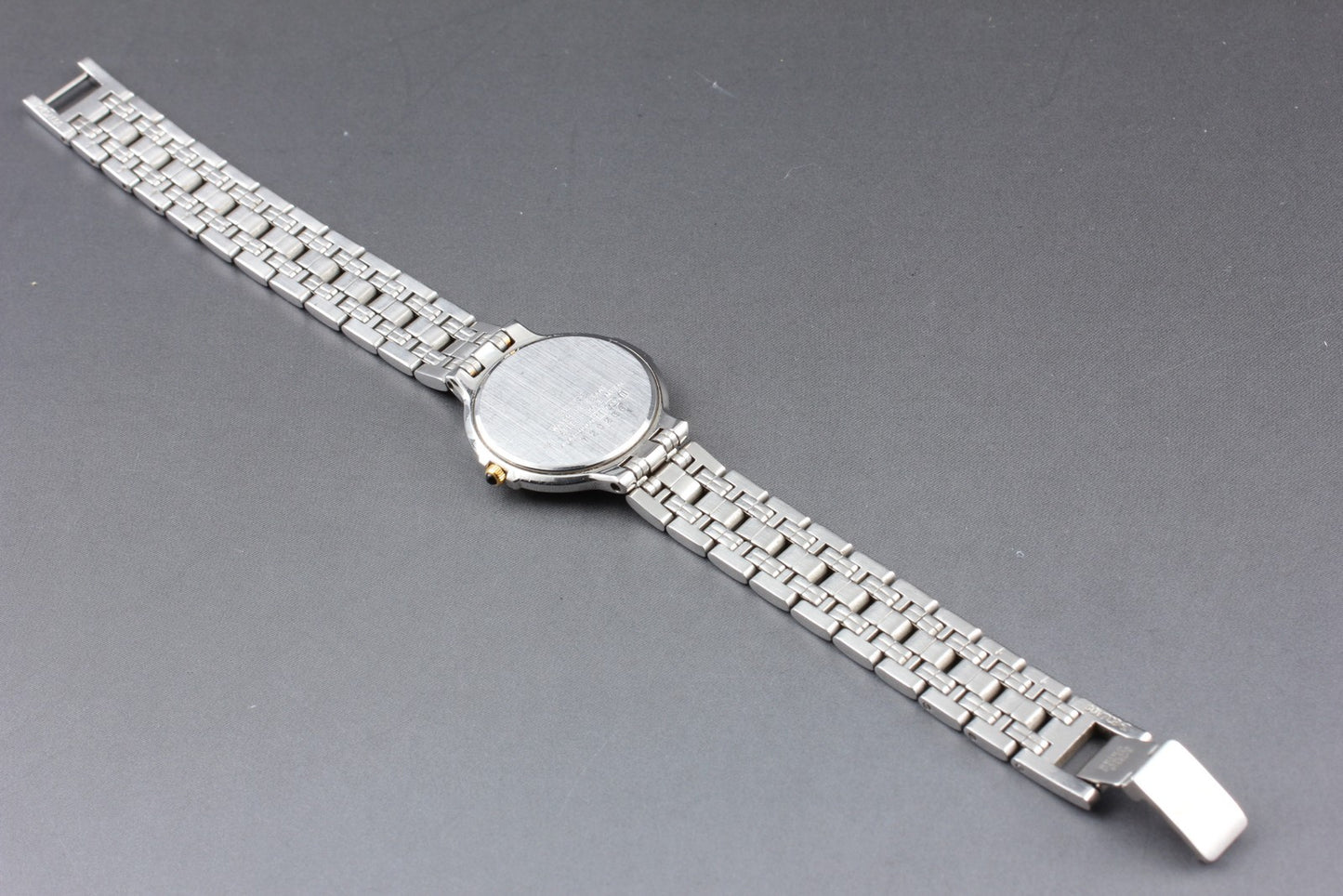 SEIKO Second Hands | Vtg.1987[N MINT] SEIKO EXCELINE 4J41-0060 Bracelet Quartz Ladies Watch JAPAN La.riberta From Japan