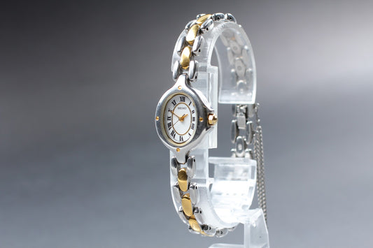 SEIKO Second Hands | Vtg.1989[N MINT] SEIKO MOOREA 1F21-5A50 Roman Bracelet Quartz Ladies Watch JAPAN La.riberta From Japan