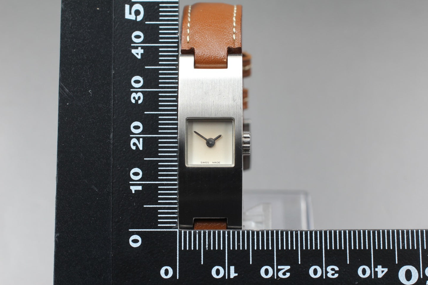 Near MINT / New Battery COACH 0169 6024296 Tank Quartz Ladies Watch JAPAN