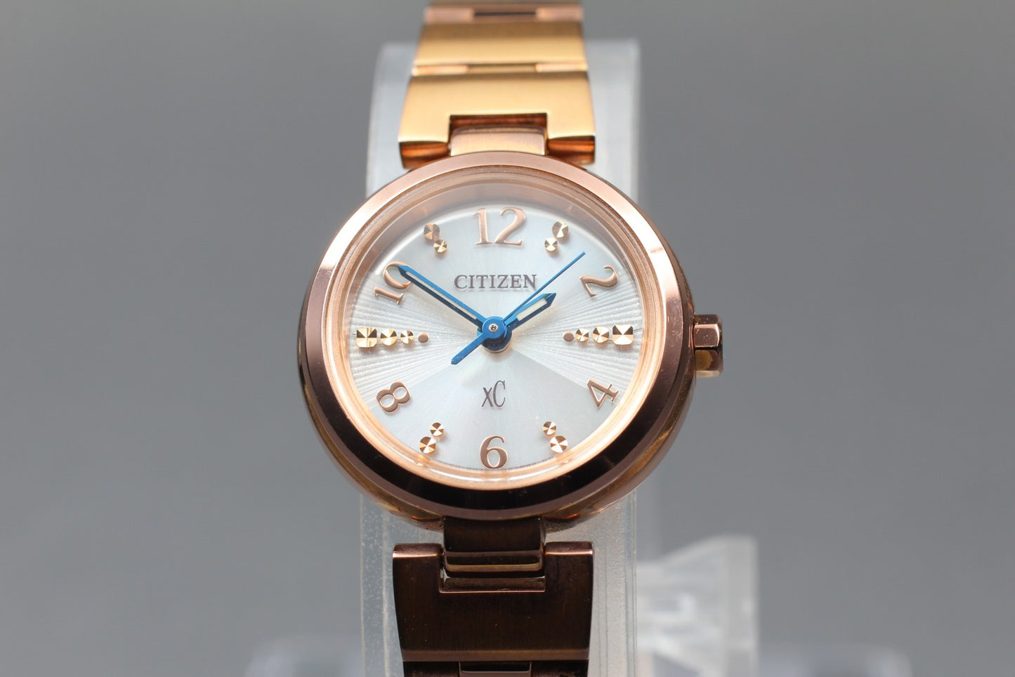 N MINT Fullset / CITIZEN xC B036-T018297 Solar 22mm Gold Ladies Watch From JAPAN