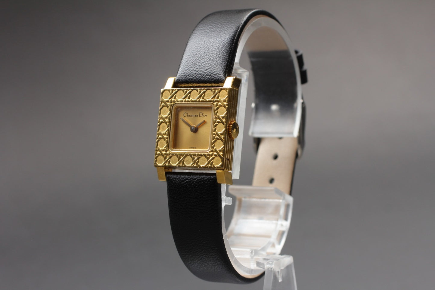 Near MINT / Christian Dior La Parisienne D60-159 Gold Quartz Ladies Watch Japan