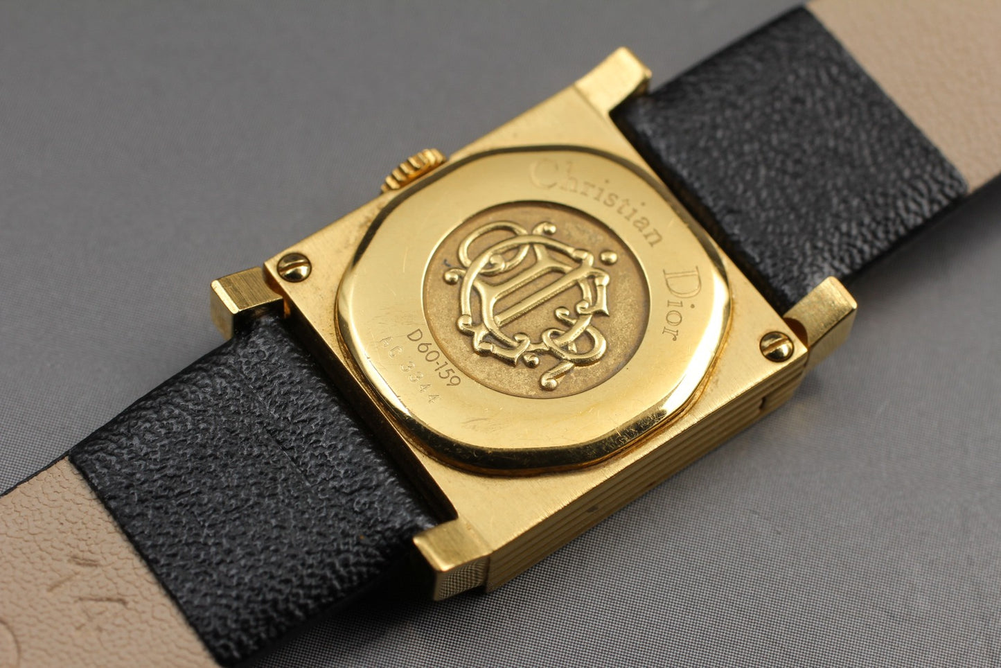 Near MINT / Christian Dior La Parisienne D60-159 Gold Quartz Ladies Watch Japan