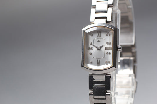 N MINT / New Batt /  4℃ 5090 Cut glass crystal 8P Dia Quartz Ladies Watch JAPAN