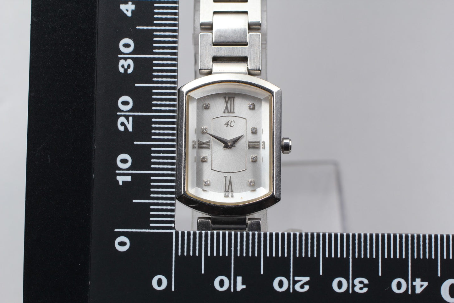 N MINT / New Batt /  4℃ 5090 Cut glass crystal 8P Dia Quartz Ladies Watch JAPAN