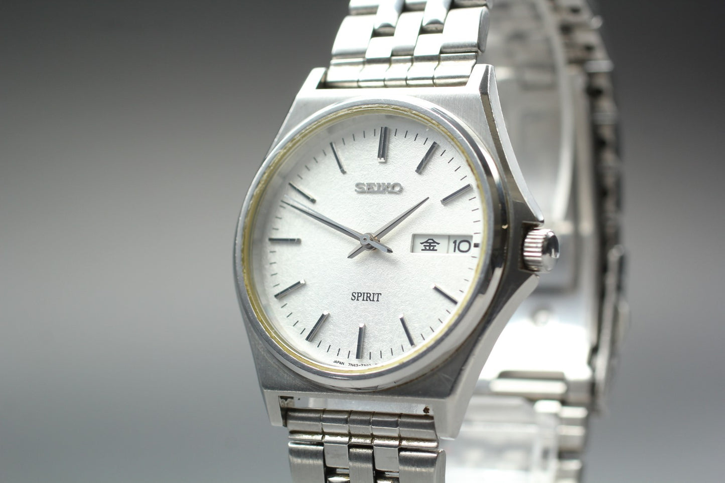 SEIKO Second Hands | Vtg. 1990 [N MINT] SEIKO SPIRIT 7N43-7180 Day/Date Quartz Men's Watch From JAPAN La.riberta From Japan