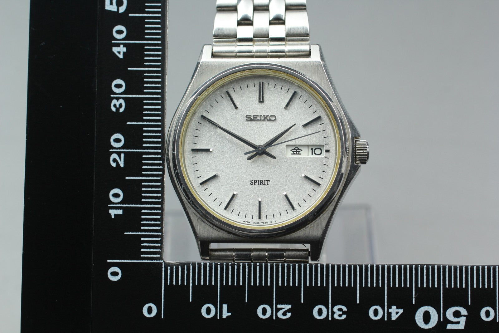 SEIKO Second Hands | Vtg. 1990 [N MINT] SEIKO SPIRIT 7N43-7180 Day/Date Quartz Men's Watch From JAPAN La.riberta From Japan