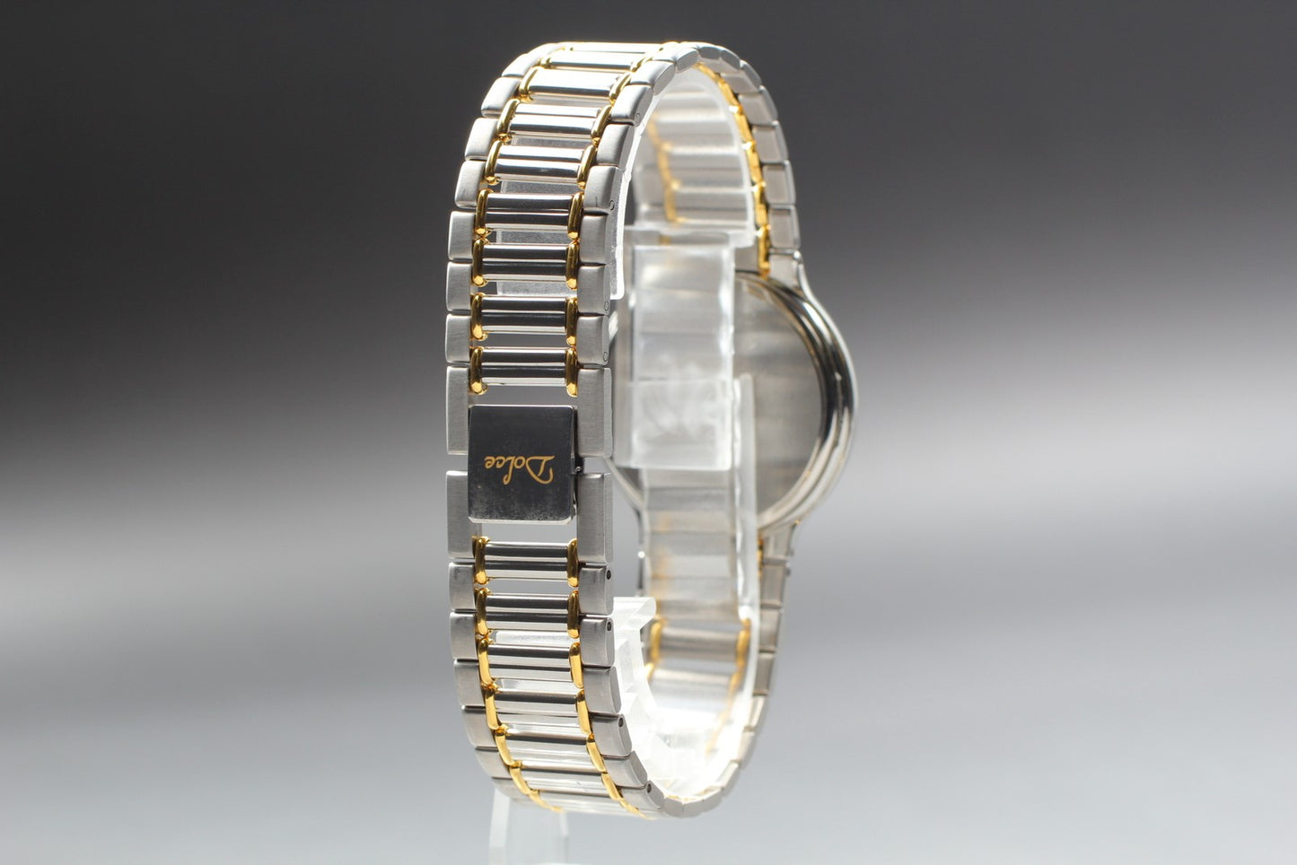 Near MINT / SEIKO Dolce 7741-6050 Two-Tone Bracelet Quartz Mens Watch From JAPAN