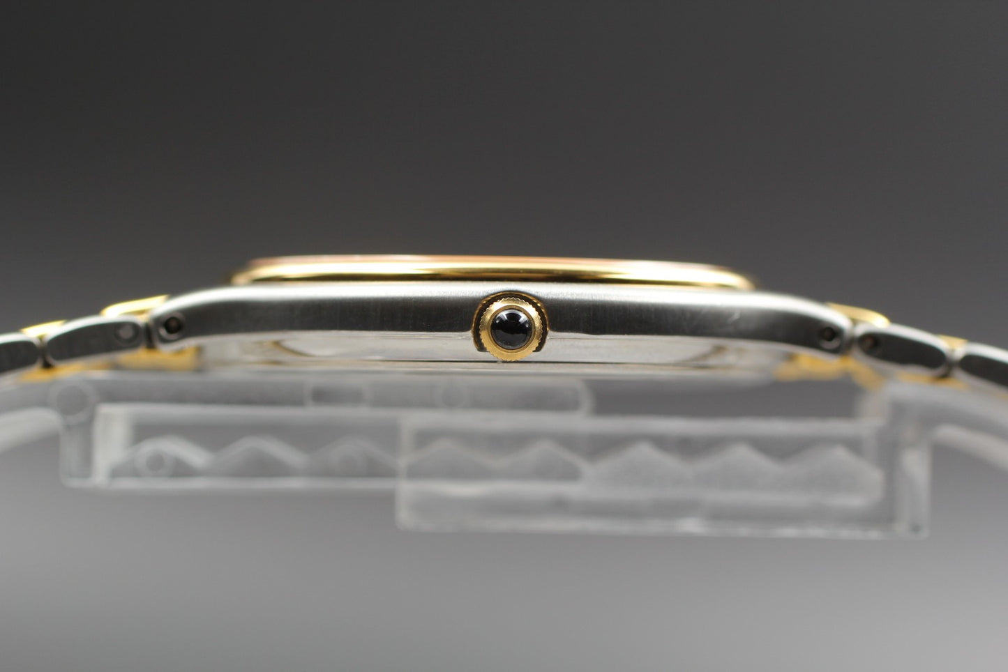 Near MINT / SEIKO Dolce 7741-6050 Two-Tone Bracelet Quartz Mens Watch From JAPAN