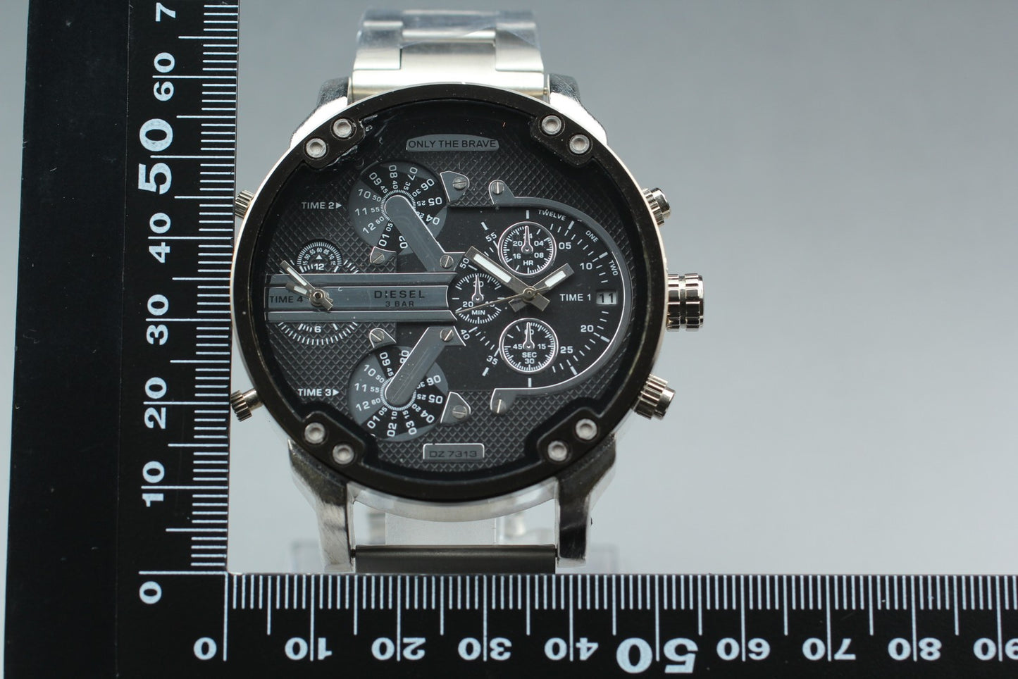 Near MINT / DIESEL DZ7313 Mr Daddy Chronograph 51.5mm Quartz Men's Watch JAPAN