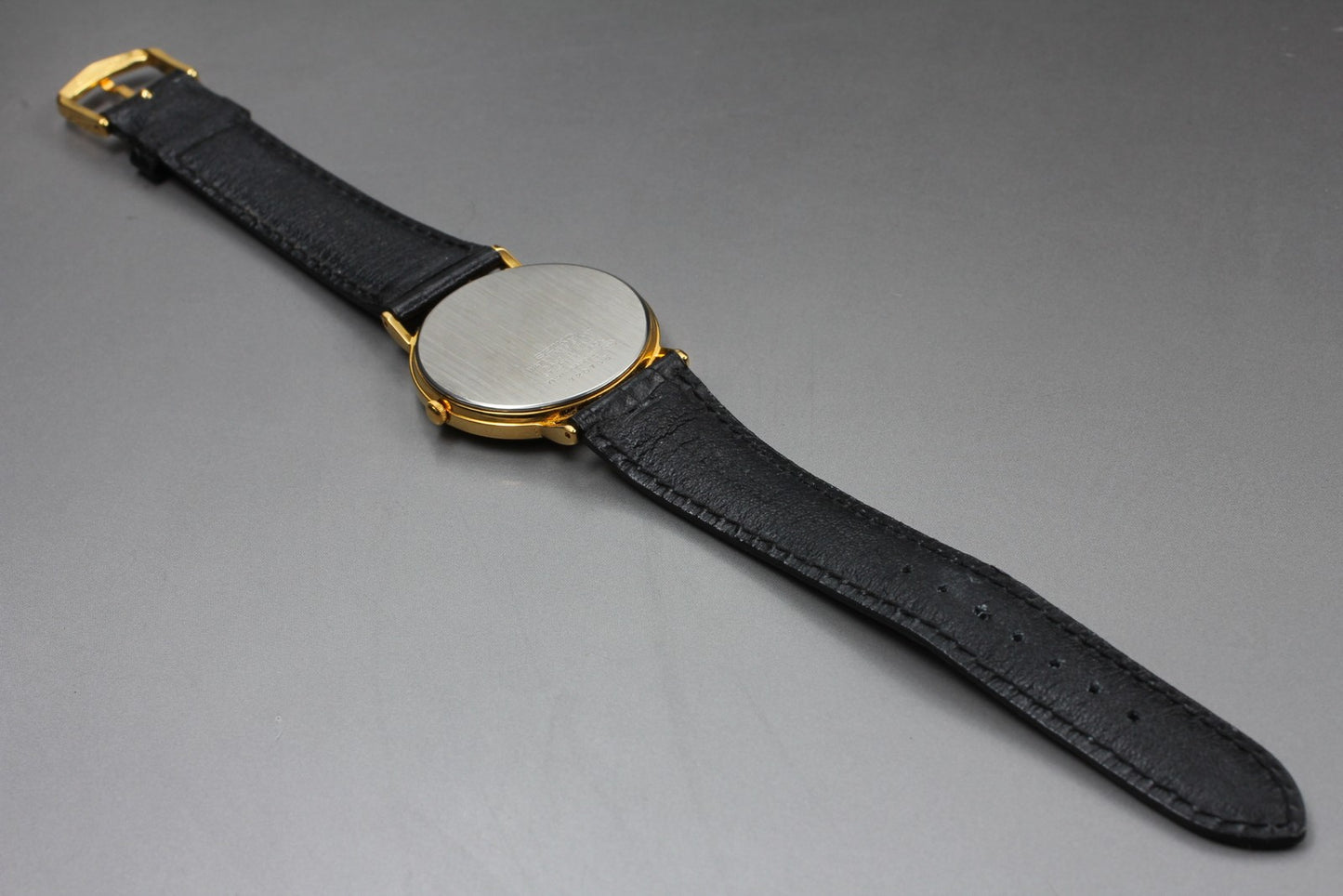 MINT / SEIKO 7N21-8A00 Nagano1990 Olympic Round Gold Quartz Mens Watch  Japan