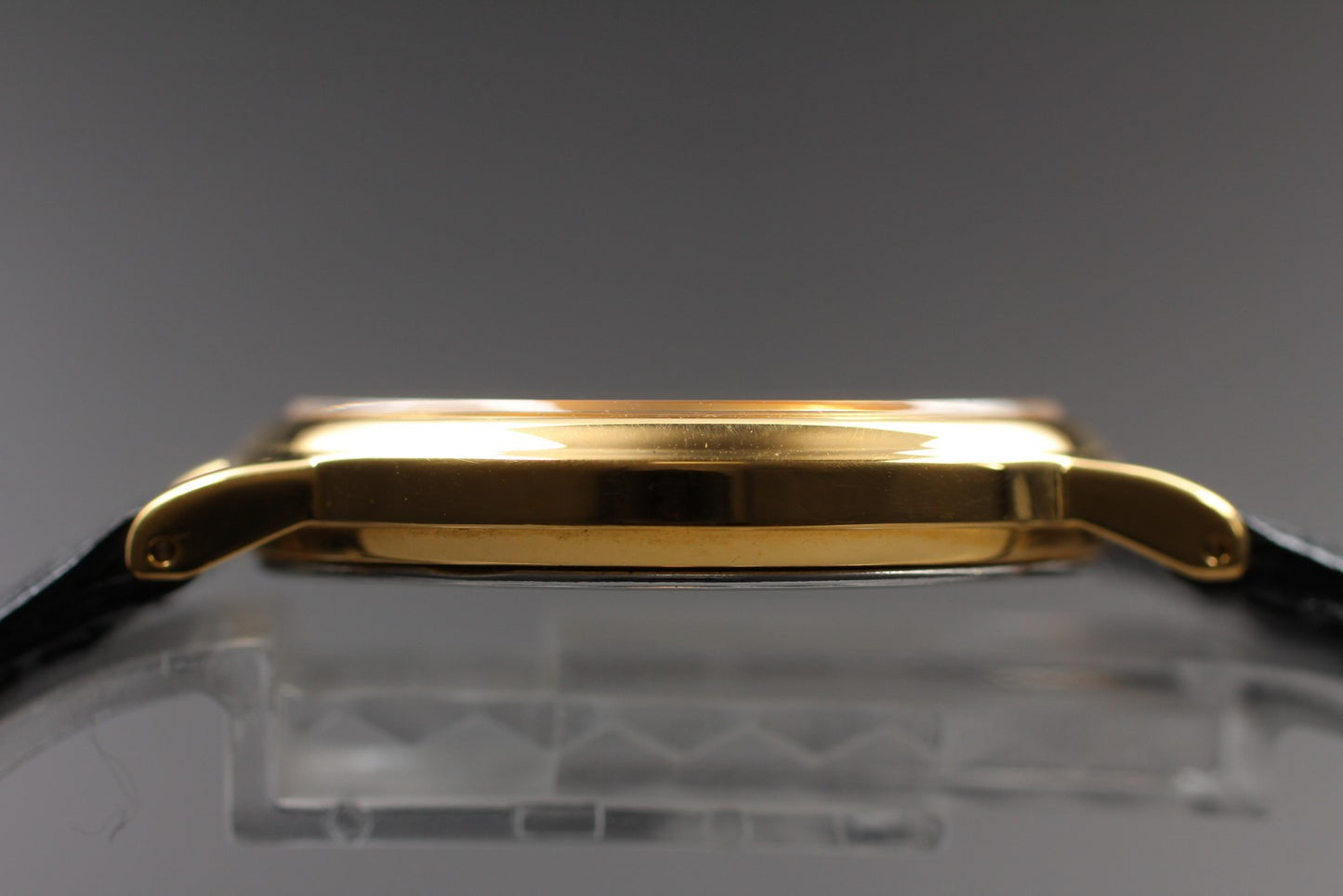 MINT / SEIKO 7N21-8A00 Nagano1990 Olympic Round Gold Quartz Mens Watch  Japan