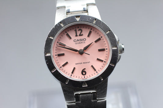 Second Hands | Vtg [N MINT] CASIO LTP-1177 24mm Pink Bracelet Quartz Ladies Watch From JAPAN La.riberta From Japan