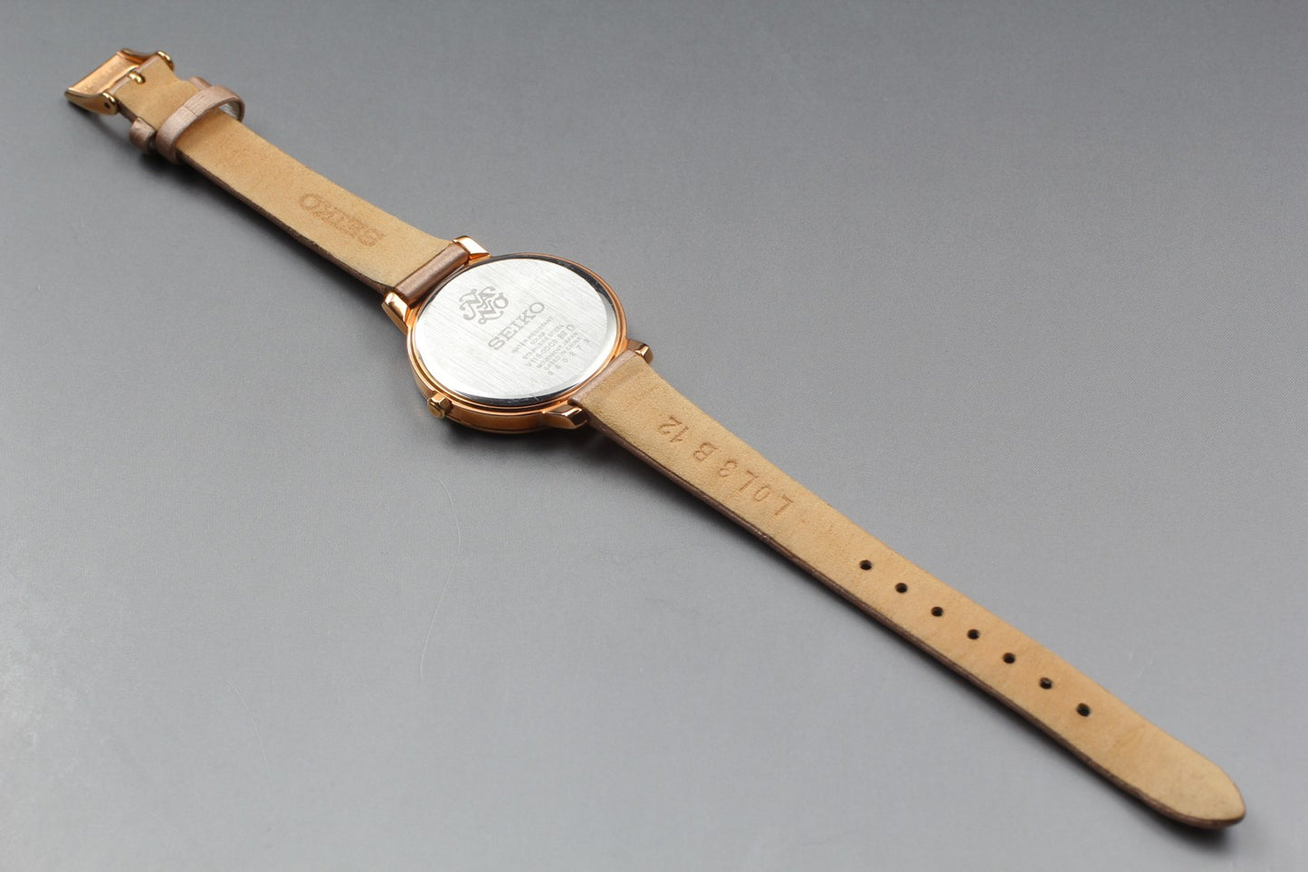 Near MINT / SEIKO×Nano Universe V115-0DC0 30mm Solar Ladies Watch JAPAN