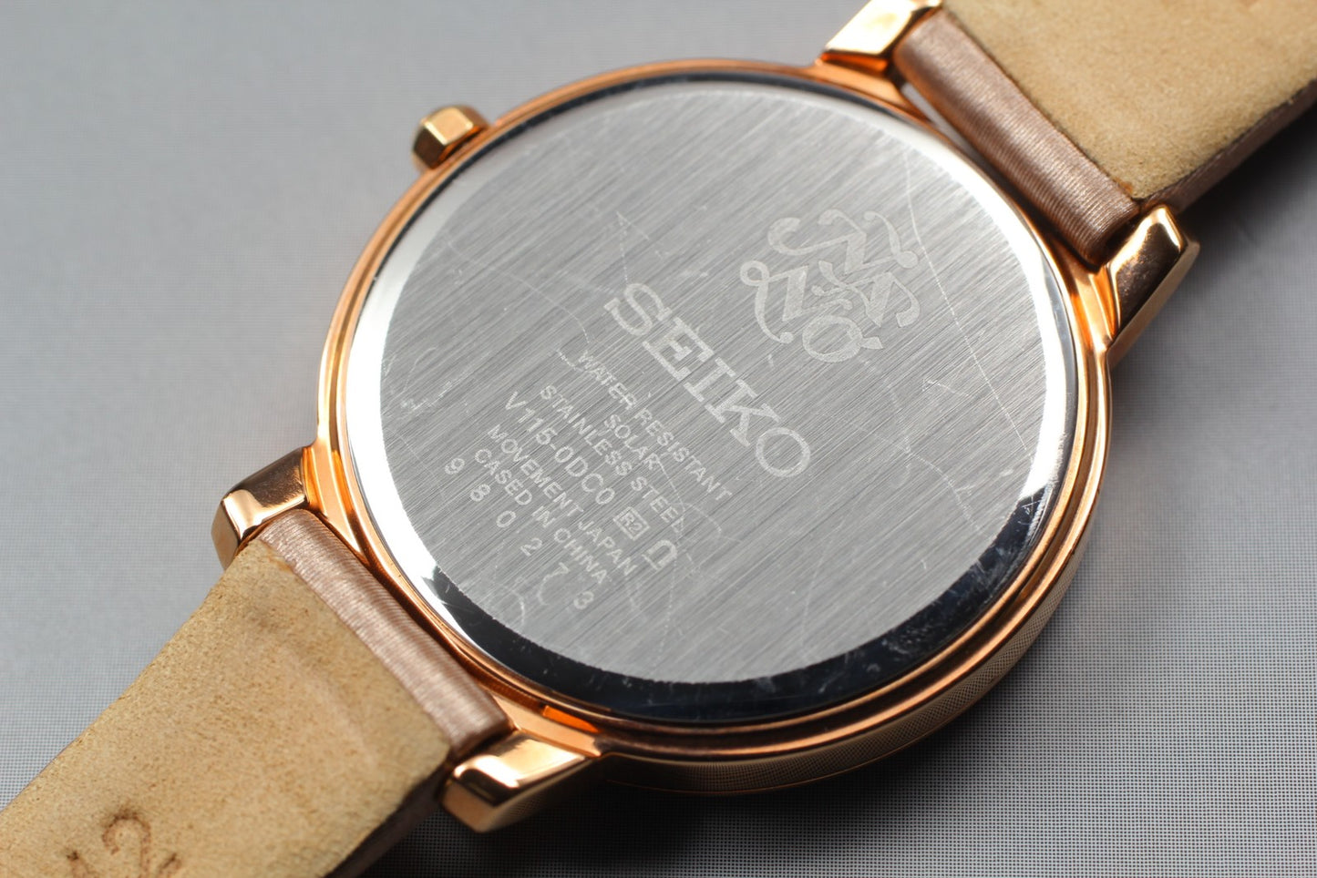 Near MINT / SEIKO×Nano Universe V115-0DC0 30mm Solar Ladies Watch JAPAN