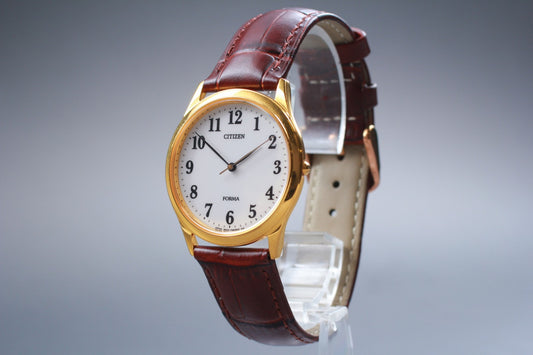Second Hands | Vtg.1995 [N MINT] CITIZEN FORMA 9633-T001769 33mm Quartz Men's Watch From JAPAN La.riberta From Japan