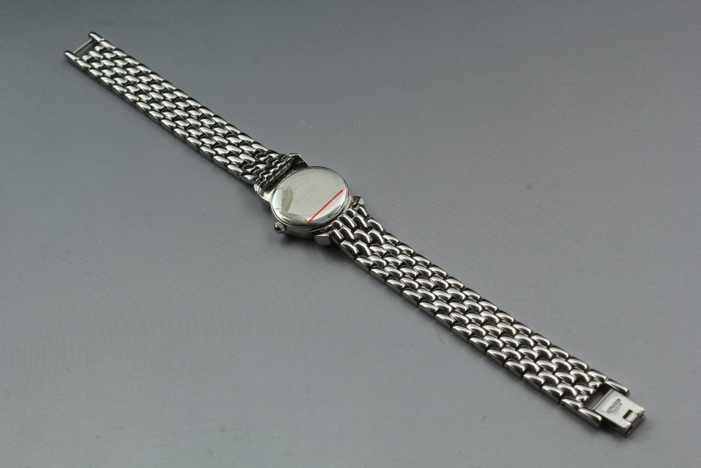N MINT / New Batt / NINA RICCI D953 Silver Bracelet Quartz Ladies Watch JAPAN