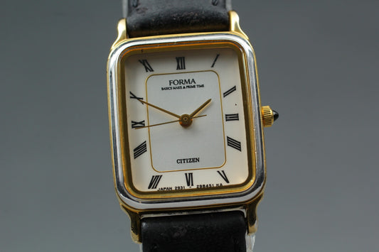 Near MINT / Citizen Forma 2931-295277 Roman Tank Quartz Women's Watch JAPAN