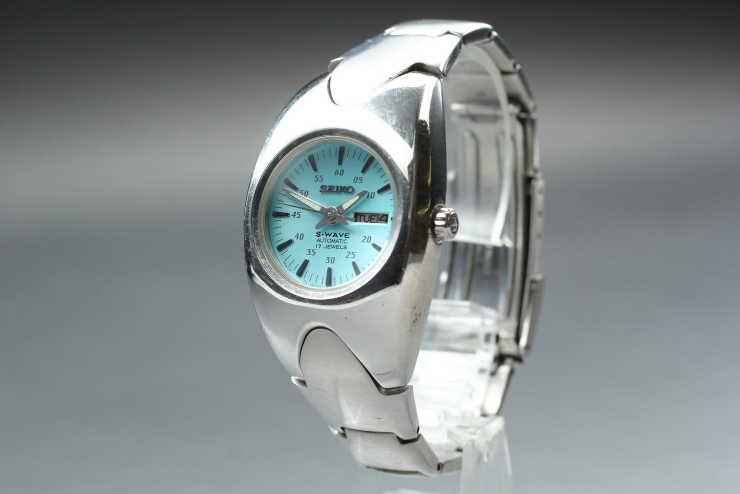 Vtg.1997[Near MINT] SEIKO S-WAVE 4206-0790 Quartz Men's Watch JAPAN