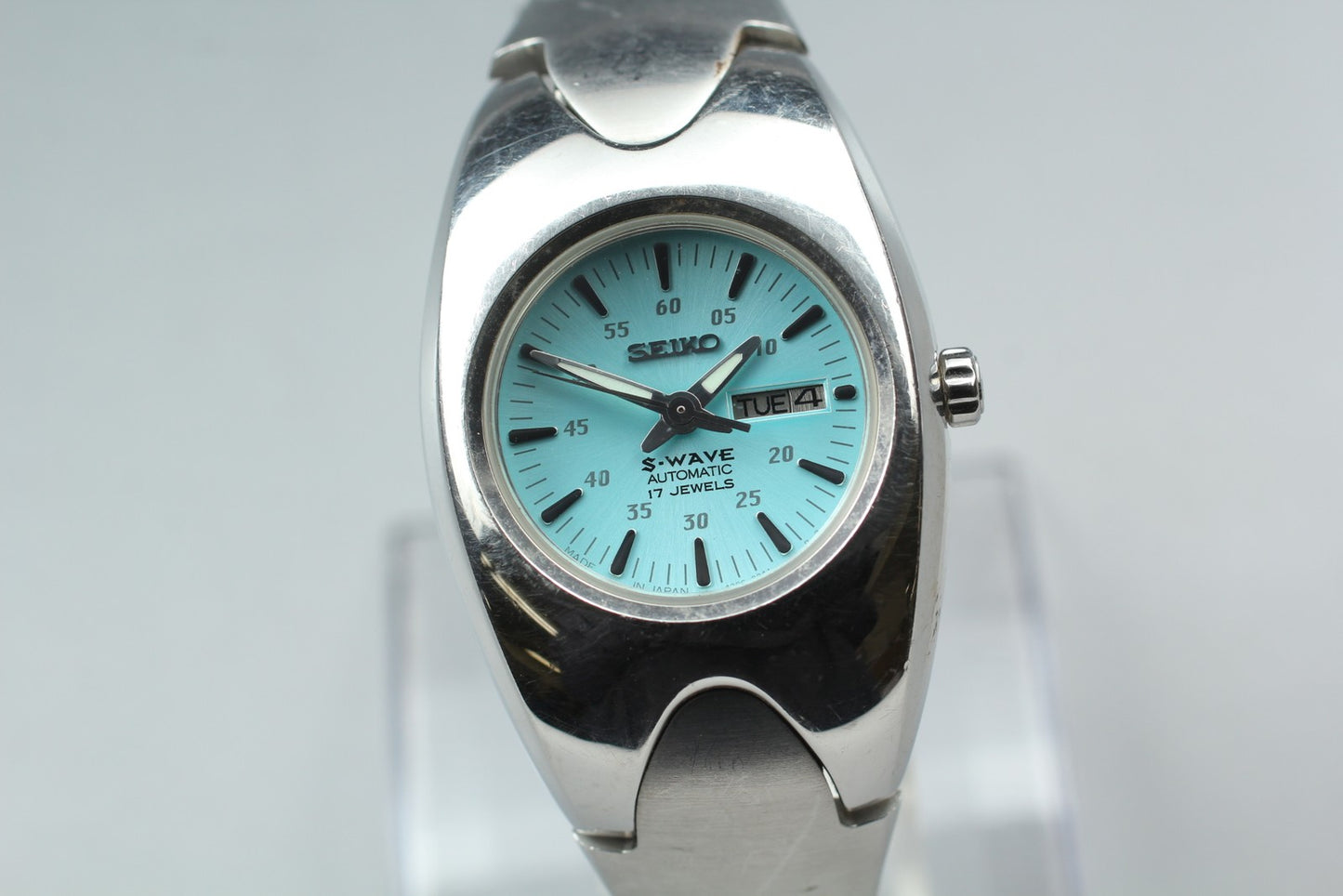 Vtg.1997[Near MINT] SEIKO S-WAVE 4206-0790 Quartz Men's Watch JAPAN