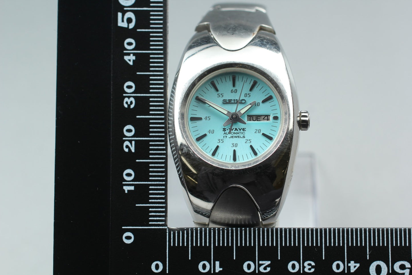 Vtg.1997[Near MINT] SEIKO S-WAVE 4206-0790 Quartz Men's Watch JAPAN