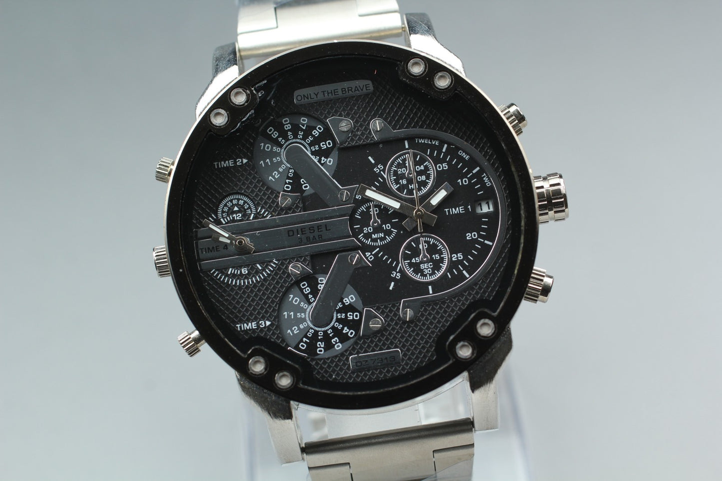 Near MINT / DIESEL DZ7313 Mr Daddy Chronograph 51.5mm Quartz Men's Watch JAPAN