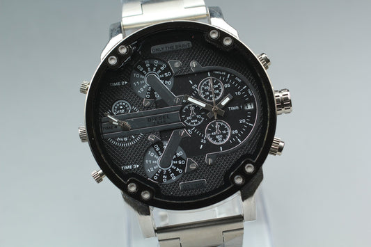 Near MINT / DIESEL DZ7313 Mr Daddy Chronograph 51.5mm Quartz Men's Watch JAPAN