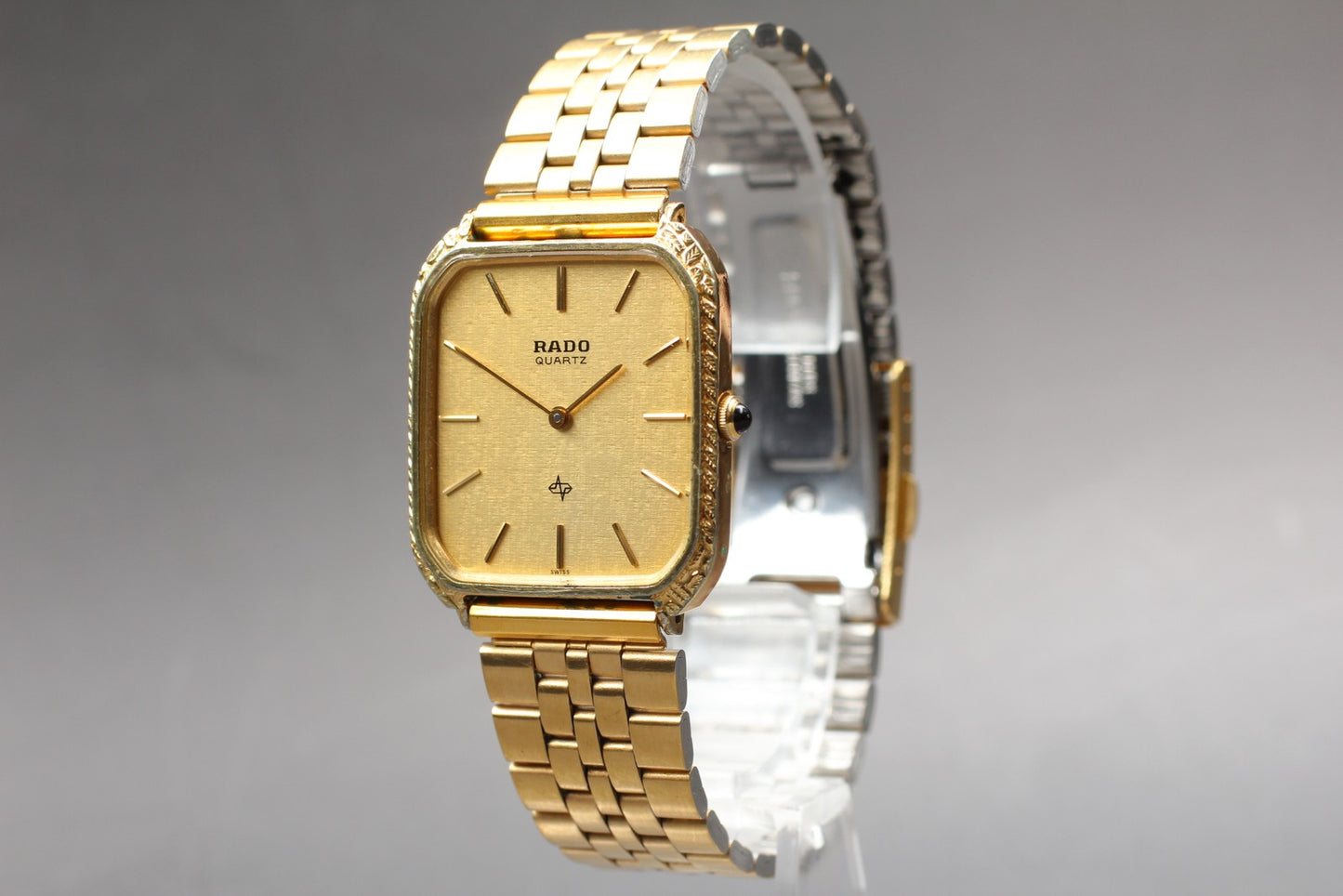 Vtg. 1980s [Exc+5 / New Batt] ] RADO 121.9543.2 Quartz Men's Men's Watch JAPAN