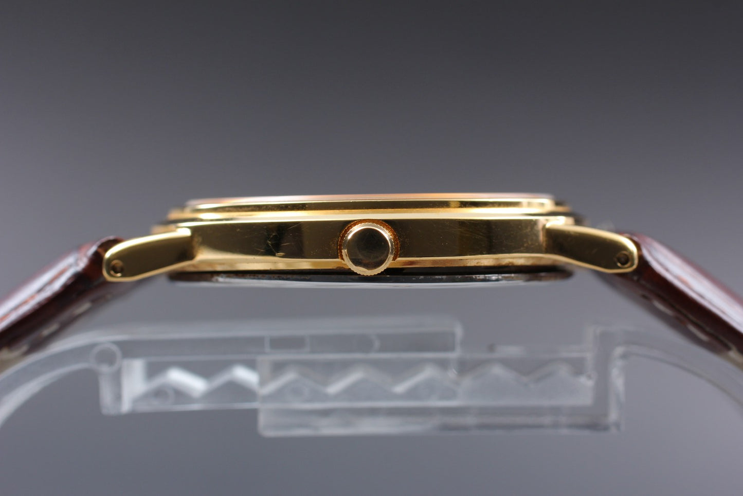Vtg.1990 [N MINT] SEIKO 7N01-7000 32mm Round Gold Quartz Men's Watch From JAPAN