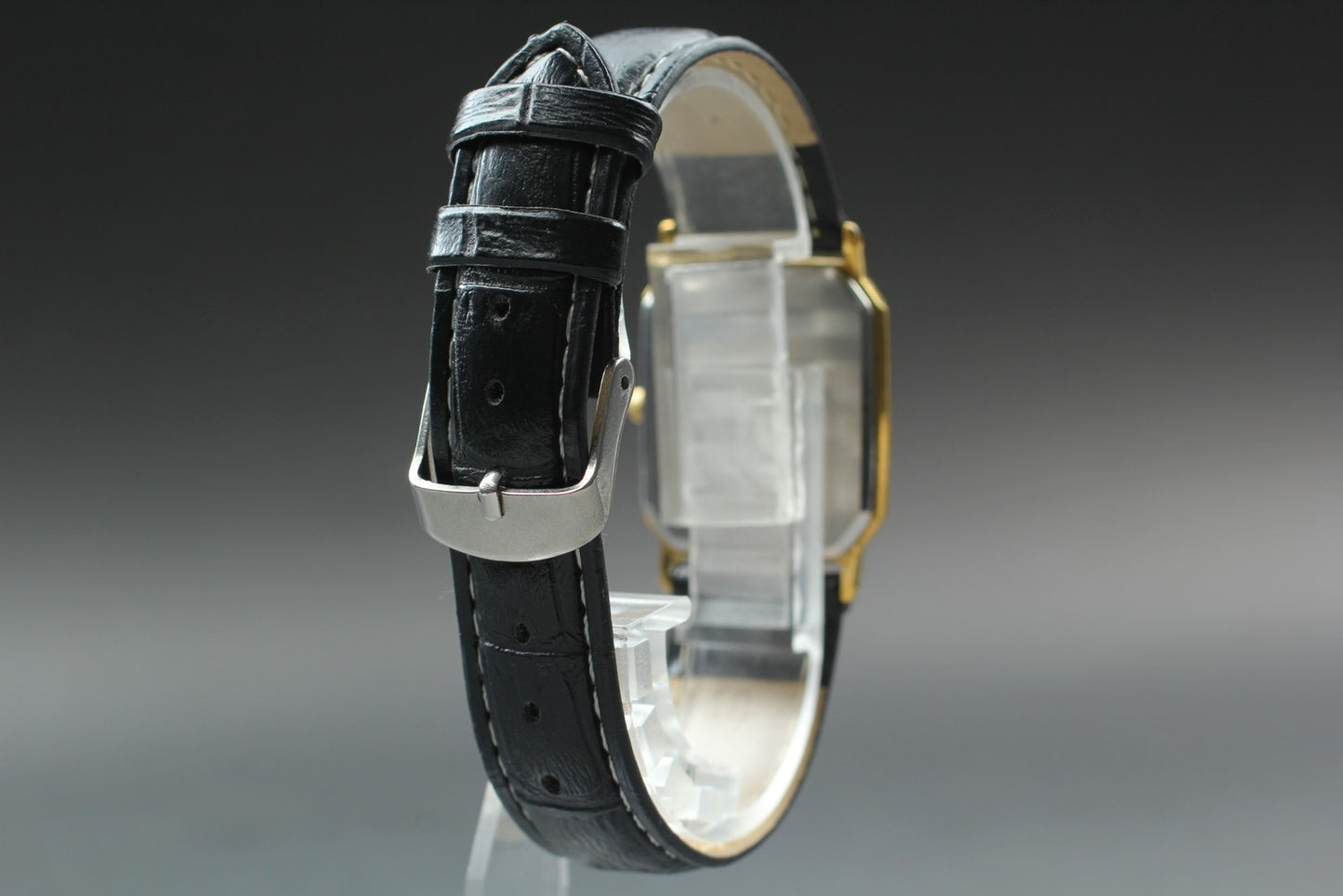 Vintage 1985 [Exc+5] Seiko Chariot 9021-5250 26mm Tank Gold Qz Men's Watch JAPAN