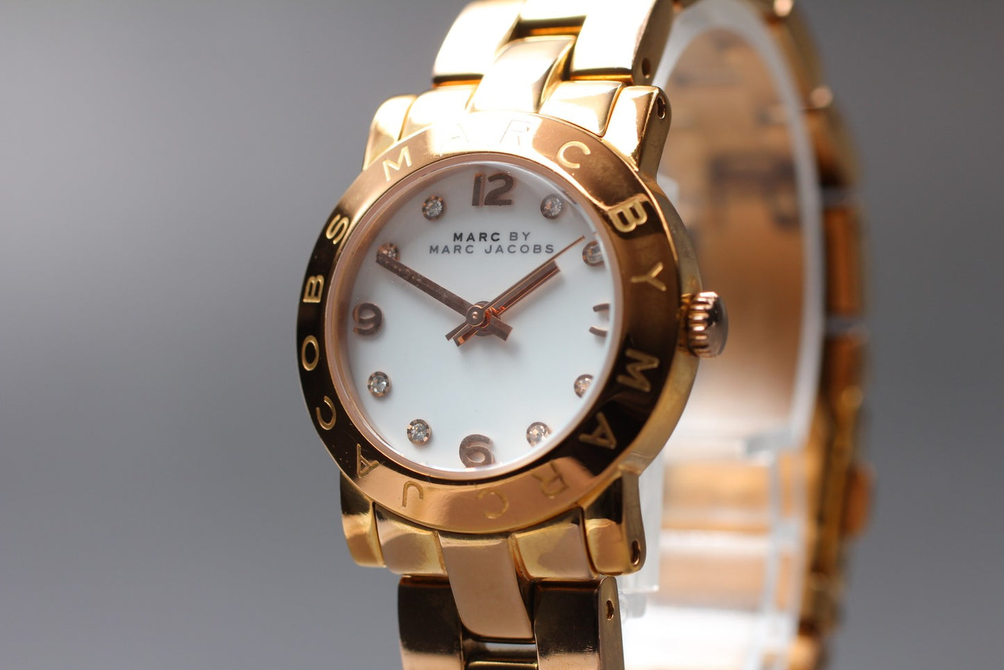 N MINT / New Batt /  MARC BY MARC JACOBS MBM3078 Gold Quartz Ladies Watch JAPAN