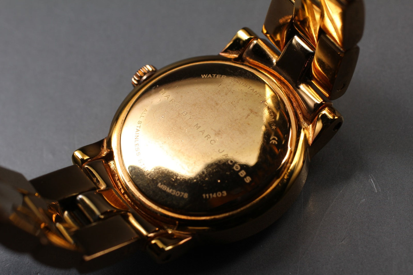 N MINT / New Batt /  MARC BY MARC JACOBS MBM3078 Gold Quartz Ladies Watch JAPAN