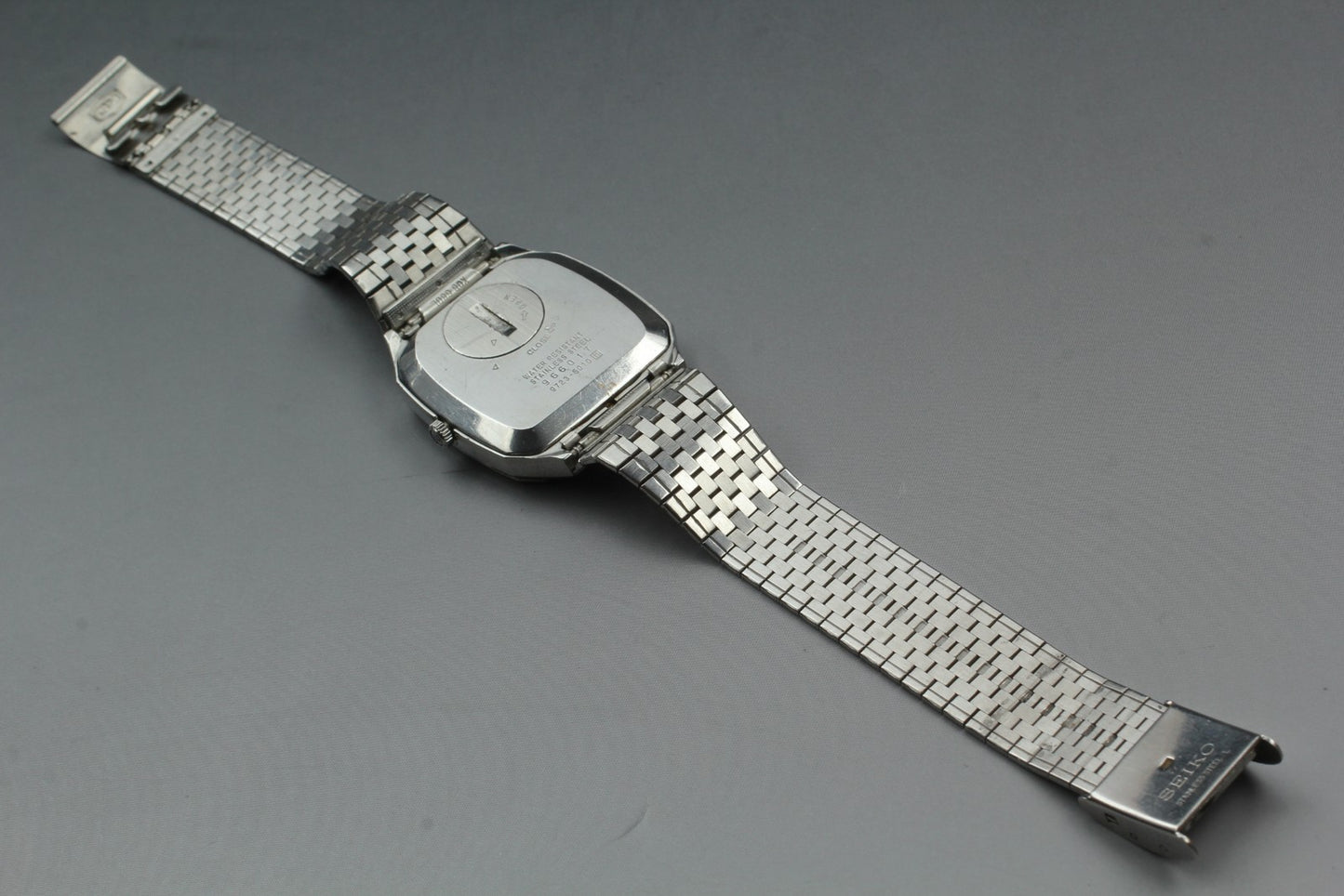 Exc+5 SEIKO KING QUARTZ 9723-5010 Snowflake Frosted TWIN Men's Watch JAPAN