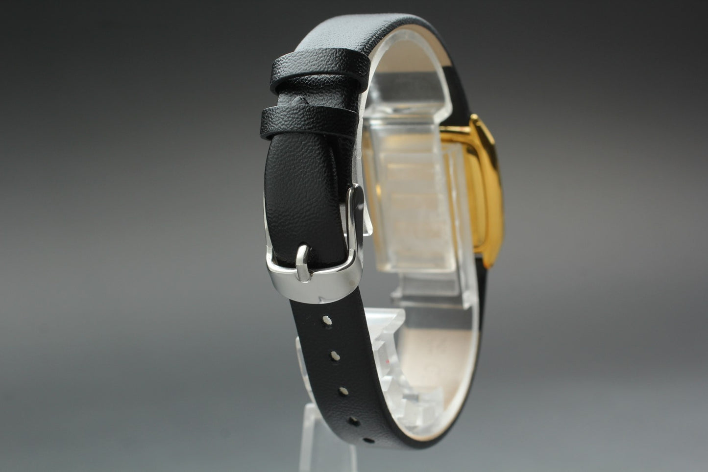 Vtg.1992 [N MINT] CITIZEN EXCEED 5437-F44484 Tank Gold Quartz Men's Watch JAPAN
